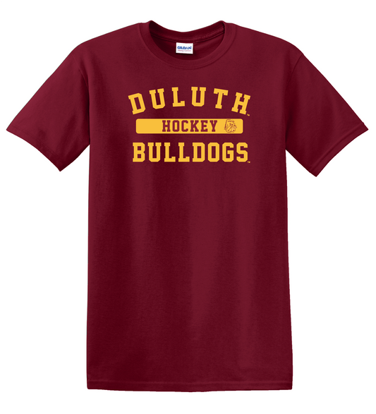 Minnesota Duluth Block Hockey Unisex Short Sleeve T-Shirt